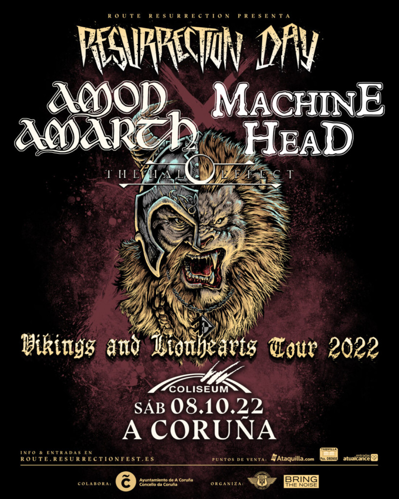 Amon Amarth Machine Head A CORUÑA Resurrection day