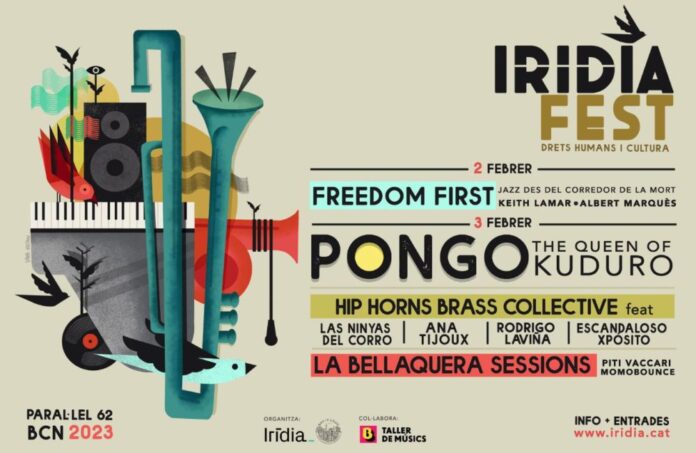 IRÍDIA FEST en Barcelona: Ana Tijoux, Escandaloso Expósito, Hip hop Brass Collective, La Bellaquera Sessions, Las Niñas del Corro, Pongo, Rodrigo Laviña