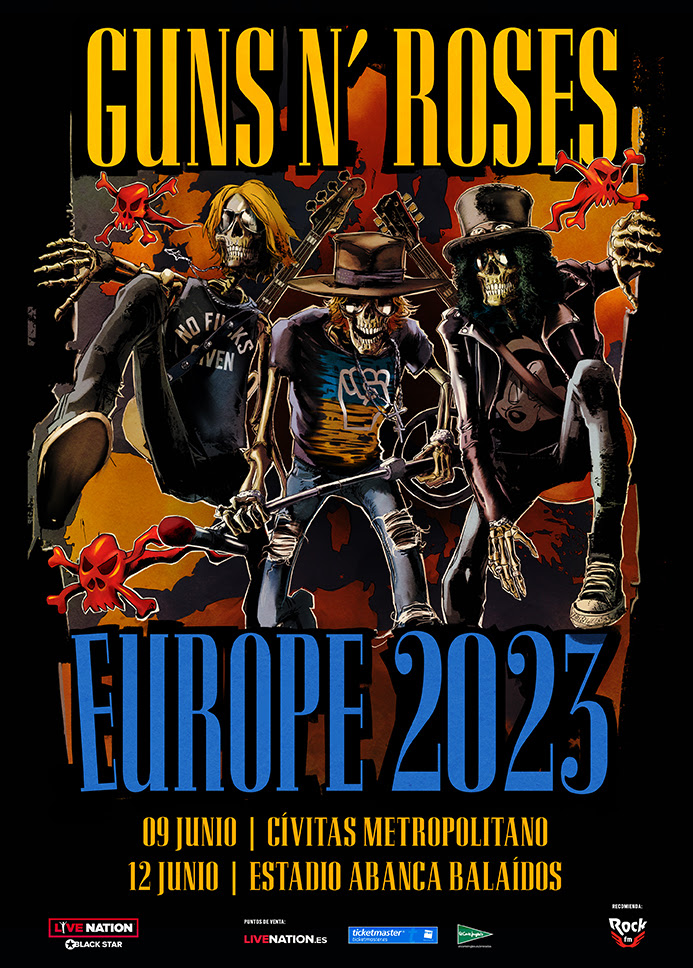 Guns N' Roses en España 2023: conciertos en Madrid y Vigo