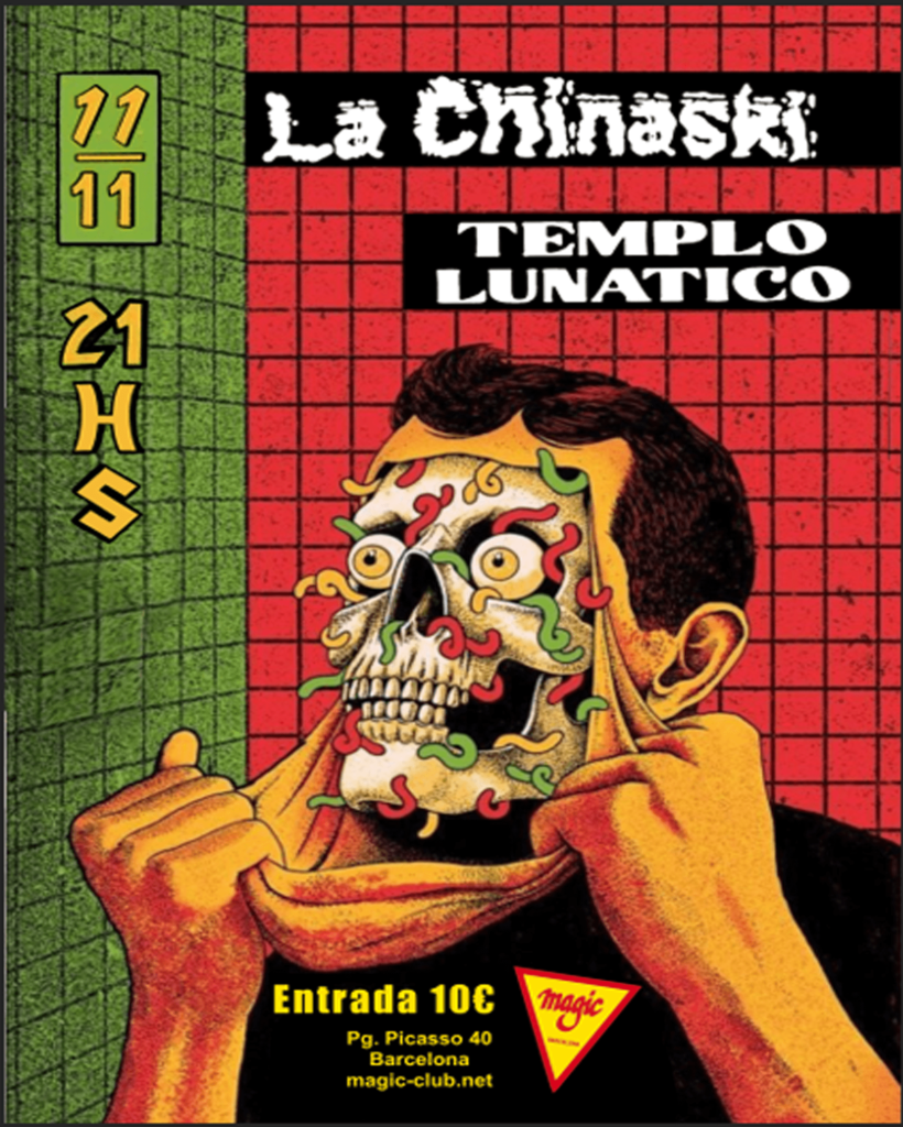SÁBADO MAGIC: concierto de LA CHINASKY y TEMPLO LUNÁTICO en SALA MAGIC de Barcelona [11-11-2023]