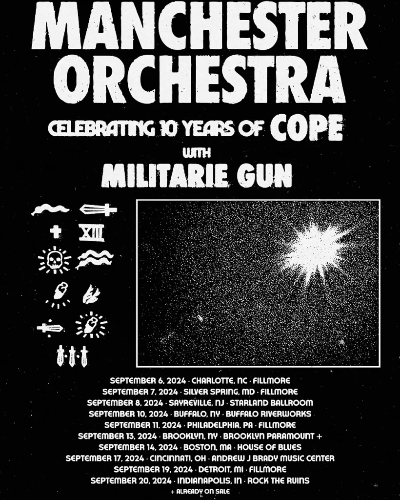 manchester orchestra 2024 tour poster