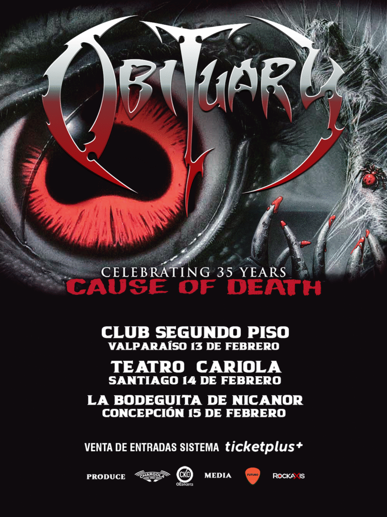Obituary LatinAmerica TOUR CHILE FLYERS